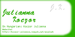 julianna koczor business card